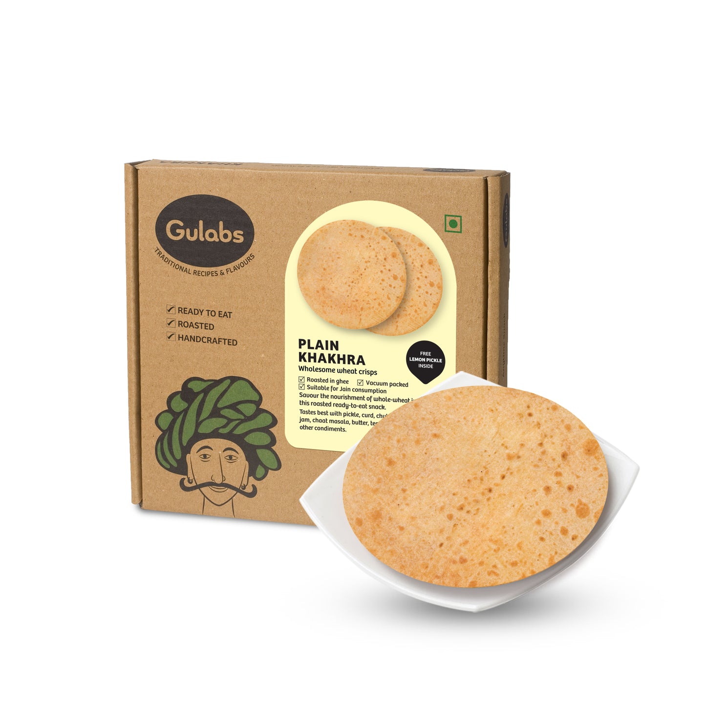 Gulabs Plain Khakhra (250g)