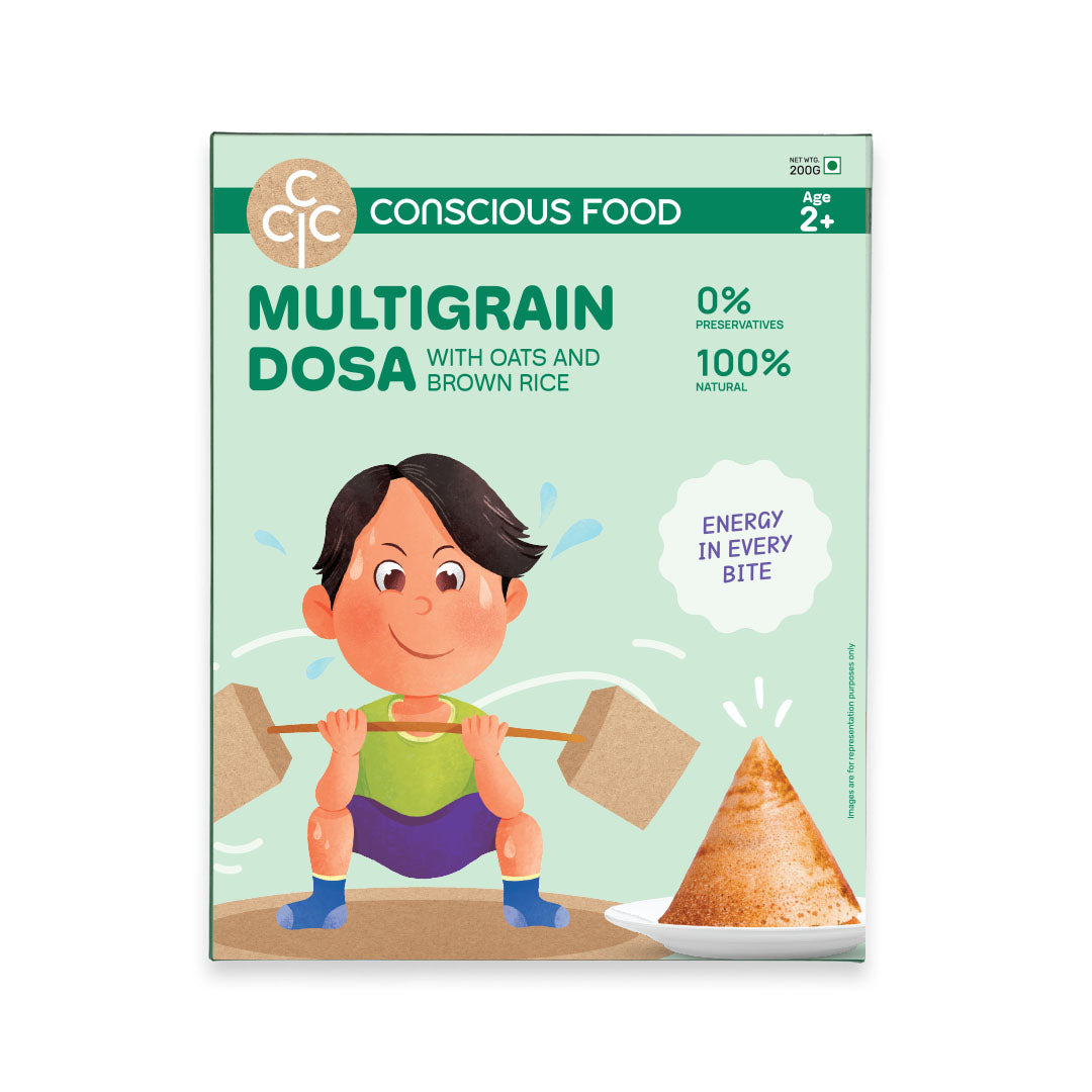 Conscious Food For Kids Multigrain Dosa Mix with Oats and Brown Rice (200g)