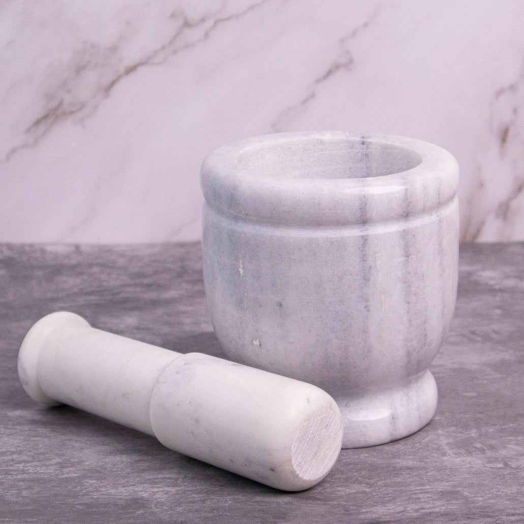 Marble Mortar and Pestle