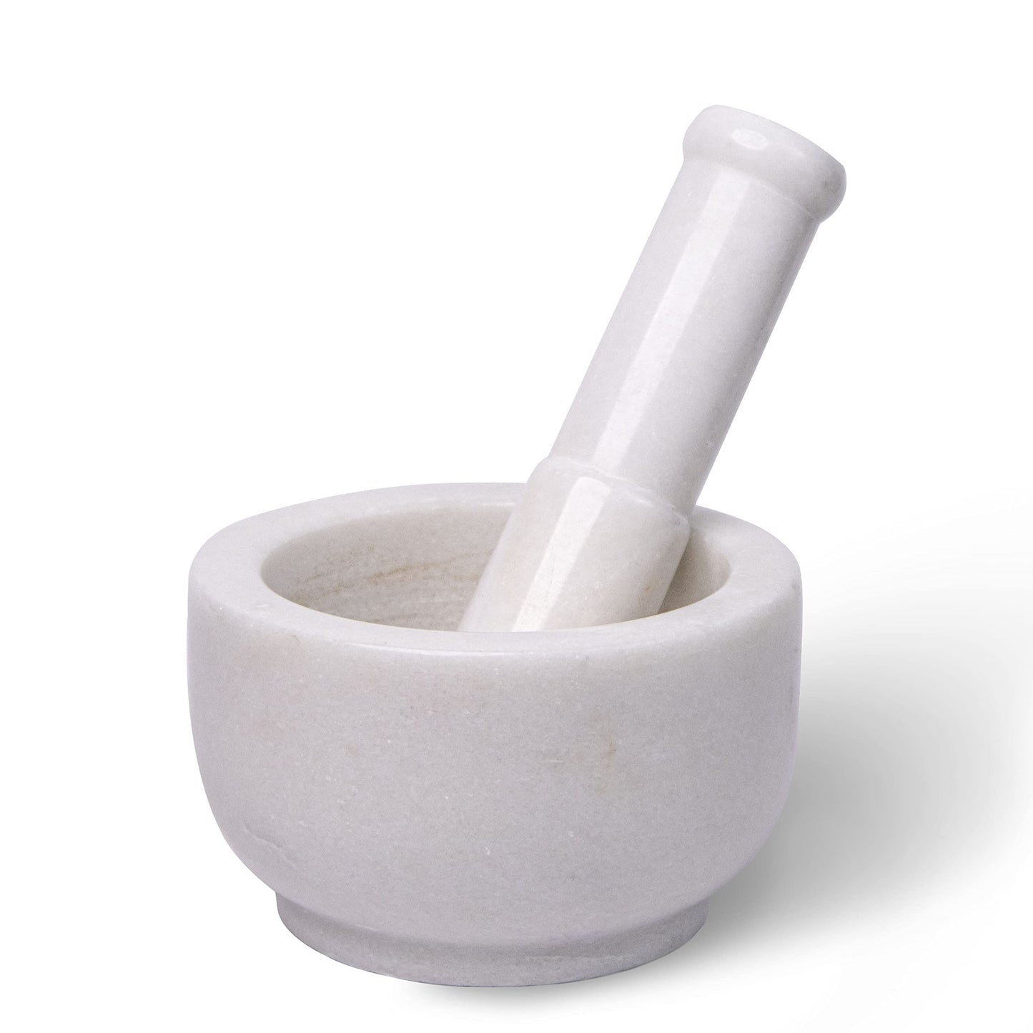 White Marble Mortar and Pestle