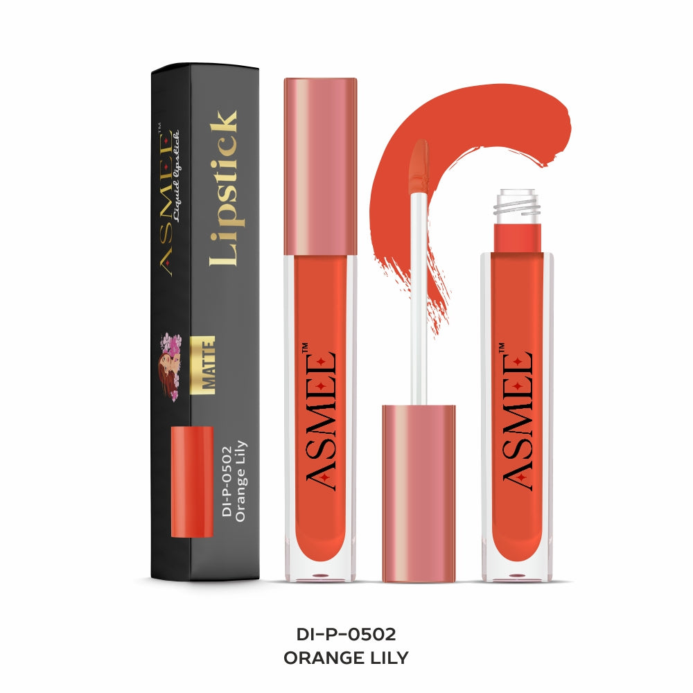 Orange Lily-Asmee Liquid Lipstick (4ml)