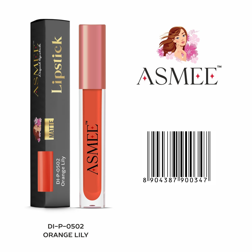 
                  
                    Orange Lily-Asmee Liquid Lipstick (4ml)
                  
                