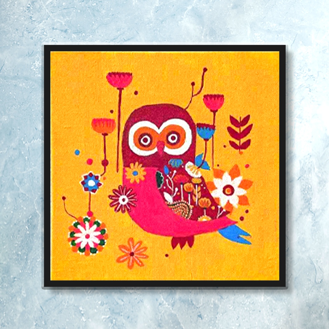 Owl - Abstract Painting
