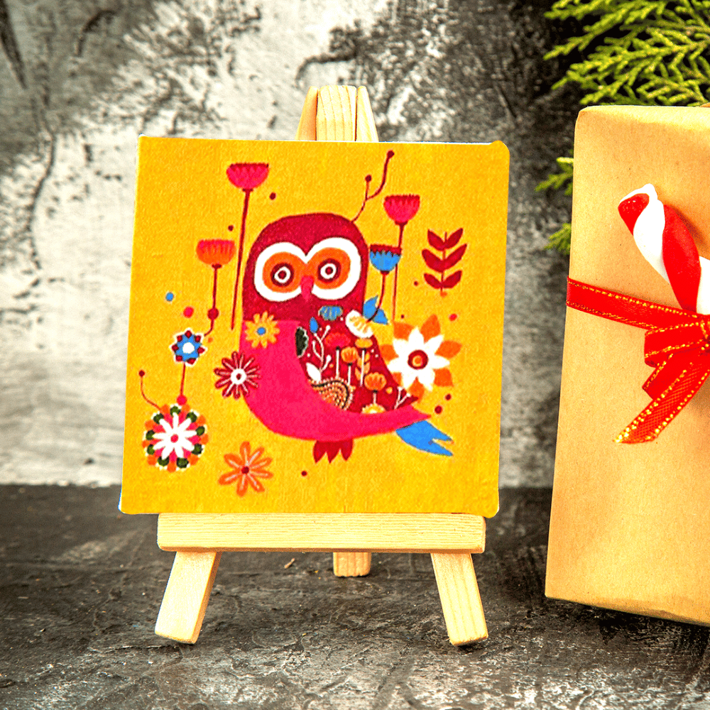 Owl - Abstract Painting