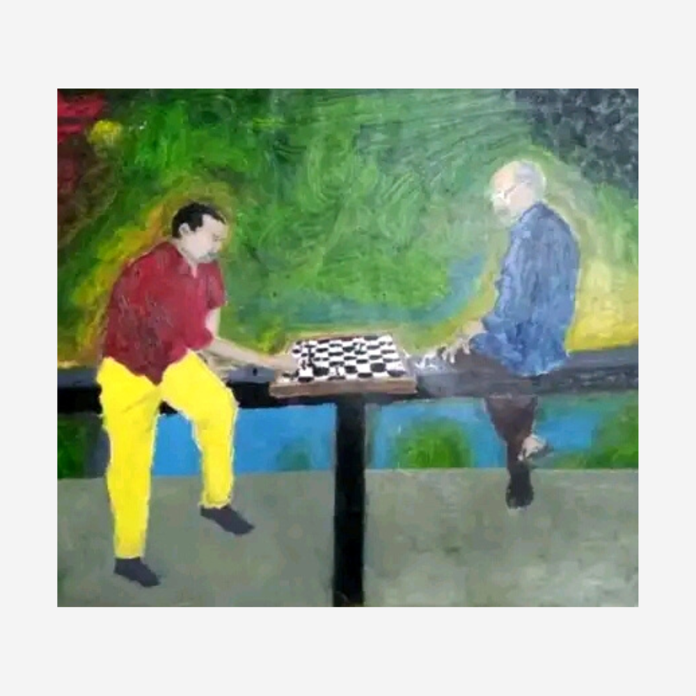 Oil Painting Chess Painting