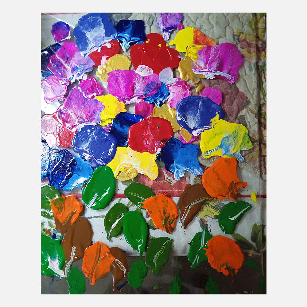 Floral Glass Painting