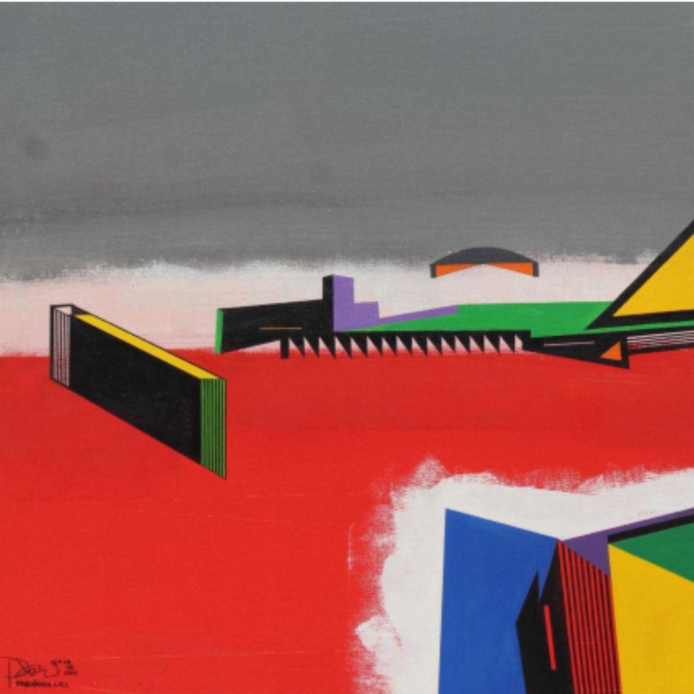 Urban Scape Serenity Acrylic on Canvas
