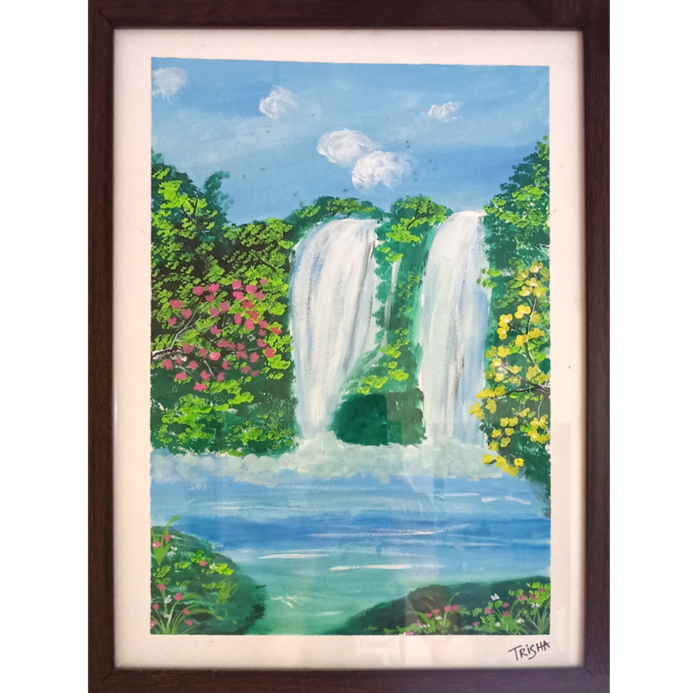 Waterfall Art - Painting