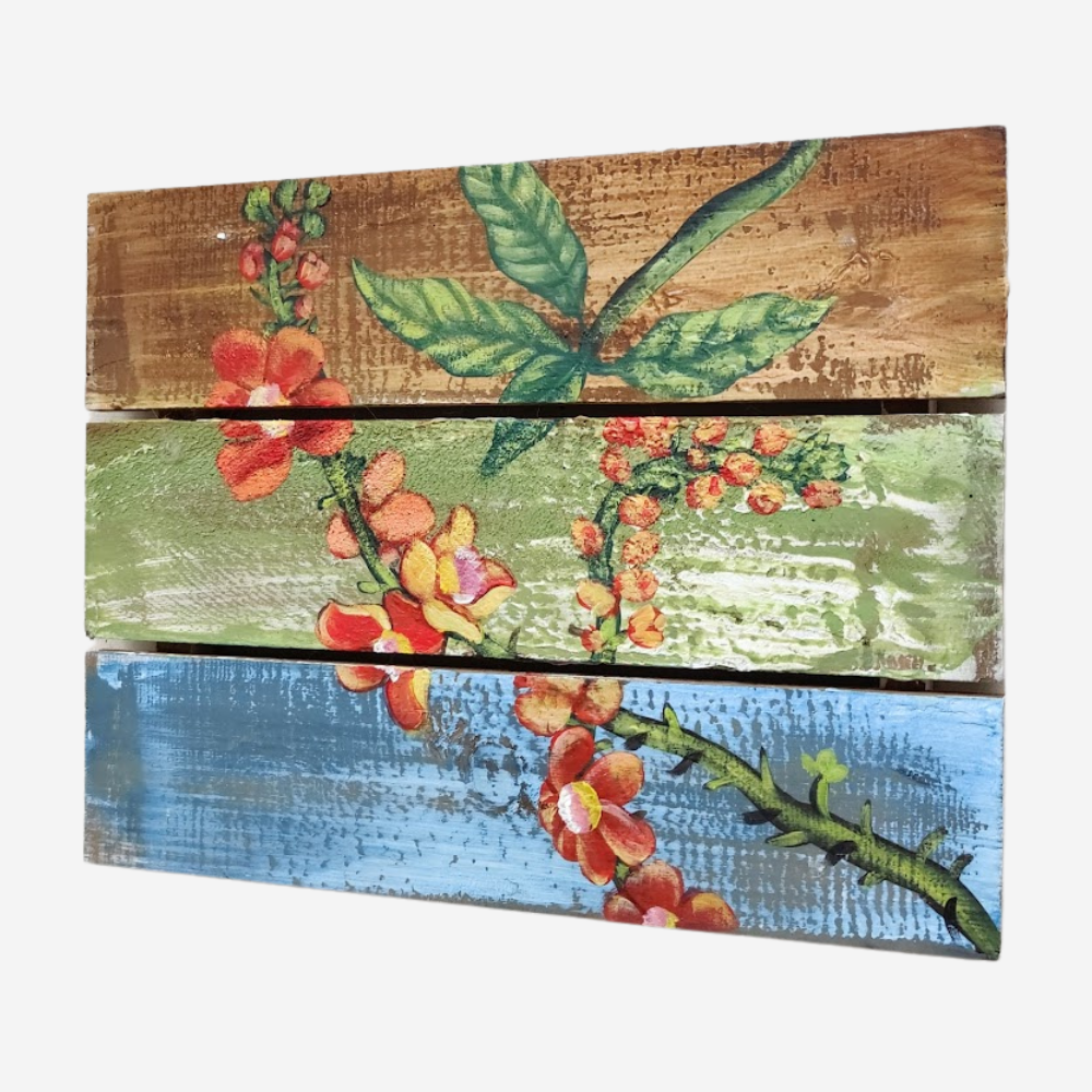 
                  
                    Cannonball Flowers on Wooden Panels
                  
                