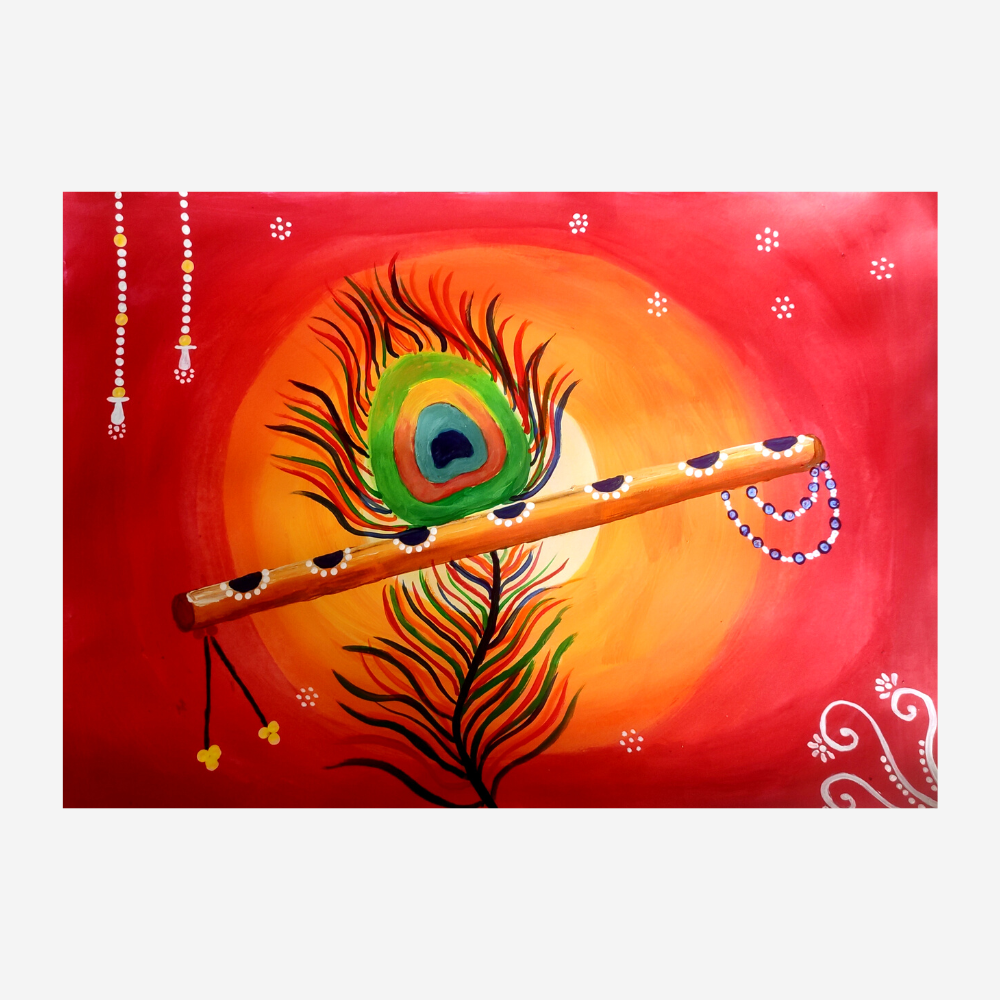 Krishna Flute Painting
