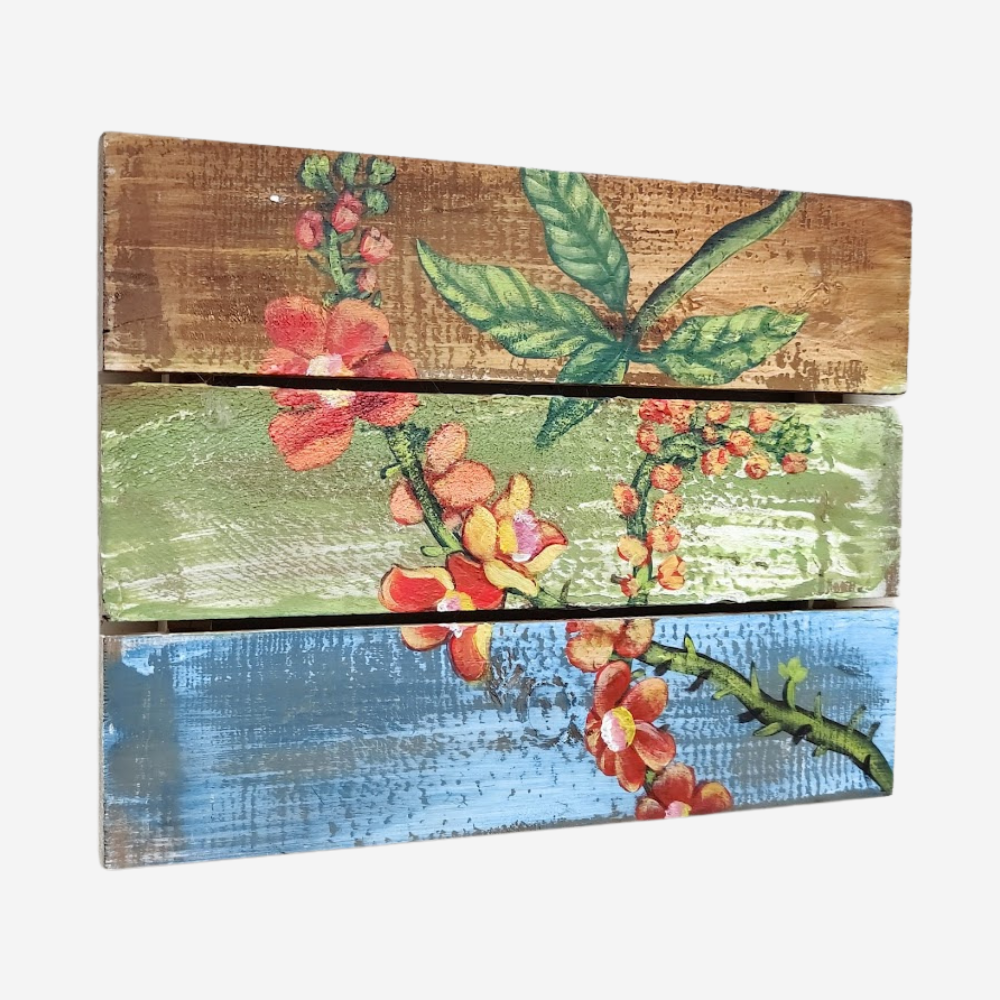 
                  
                    Cannonball Flowers on Wooden Panels
                  
                