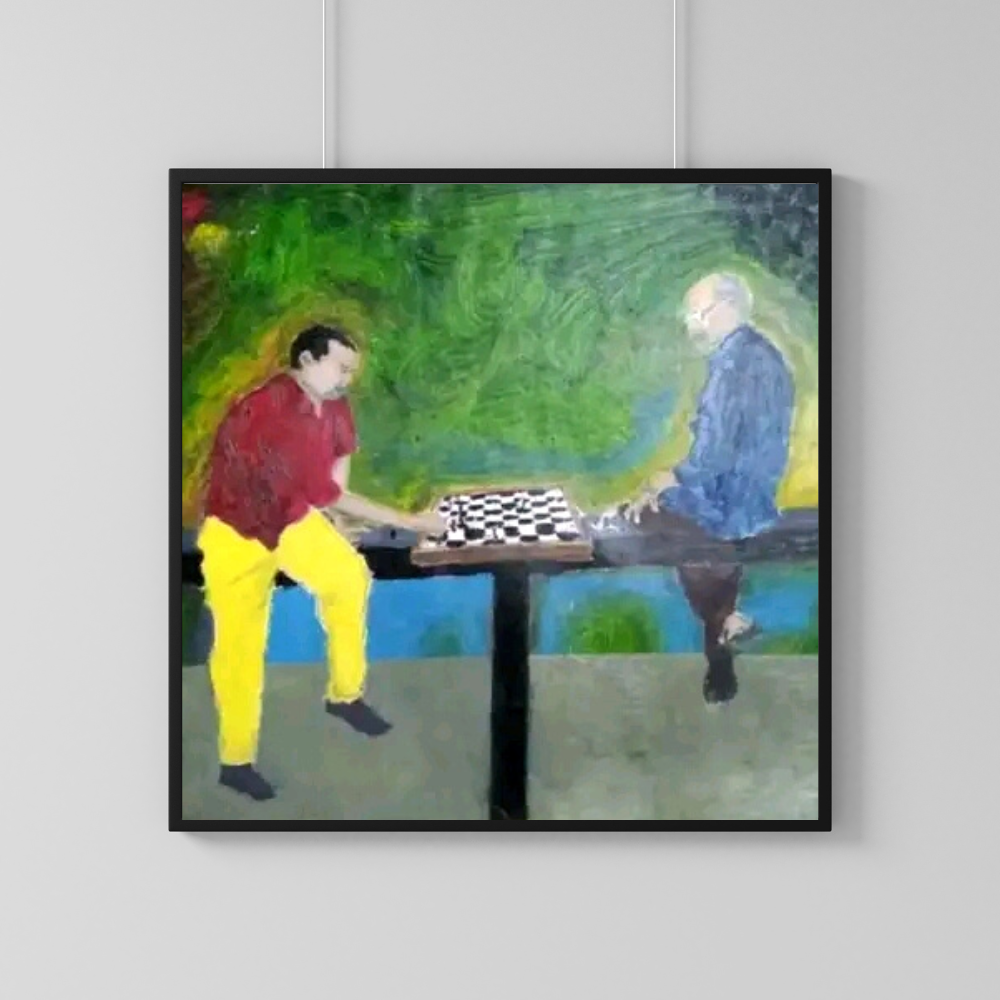 Oil Painting Chess Painting