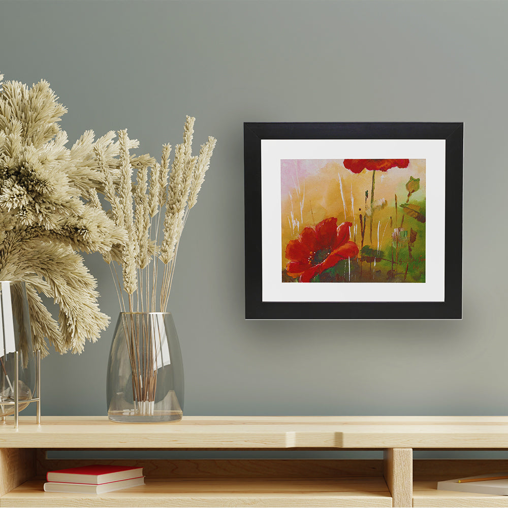 Happy Red Florals Painting