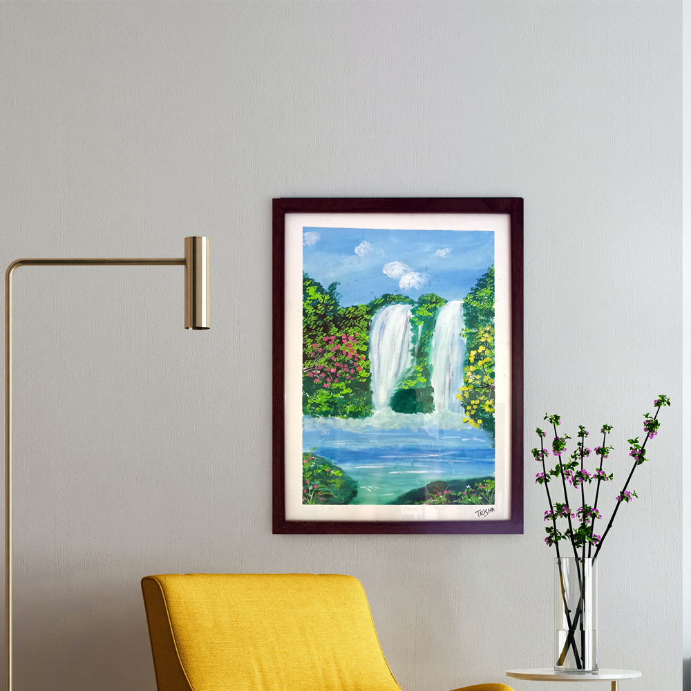 Waterfall Art - Painting