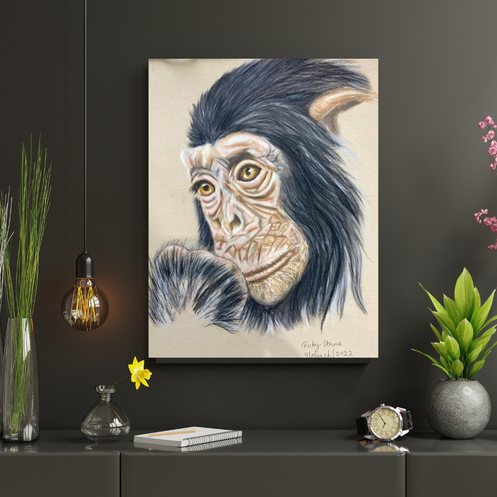 Chimp Pencil Sketch
