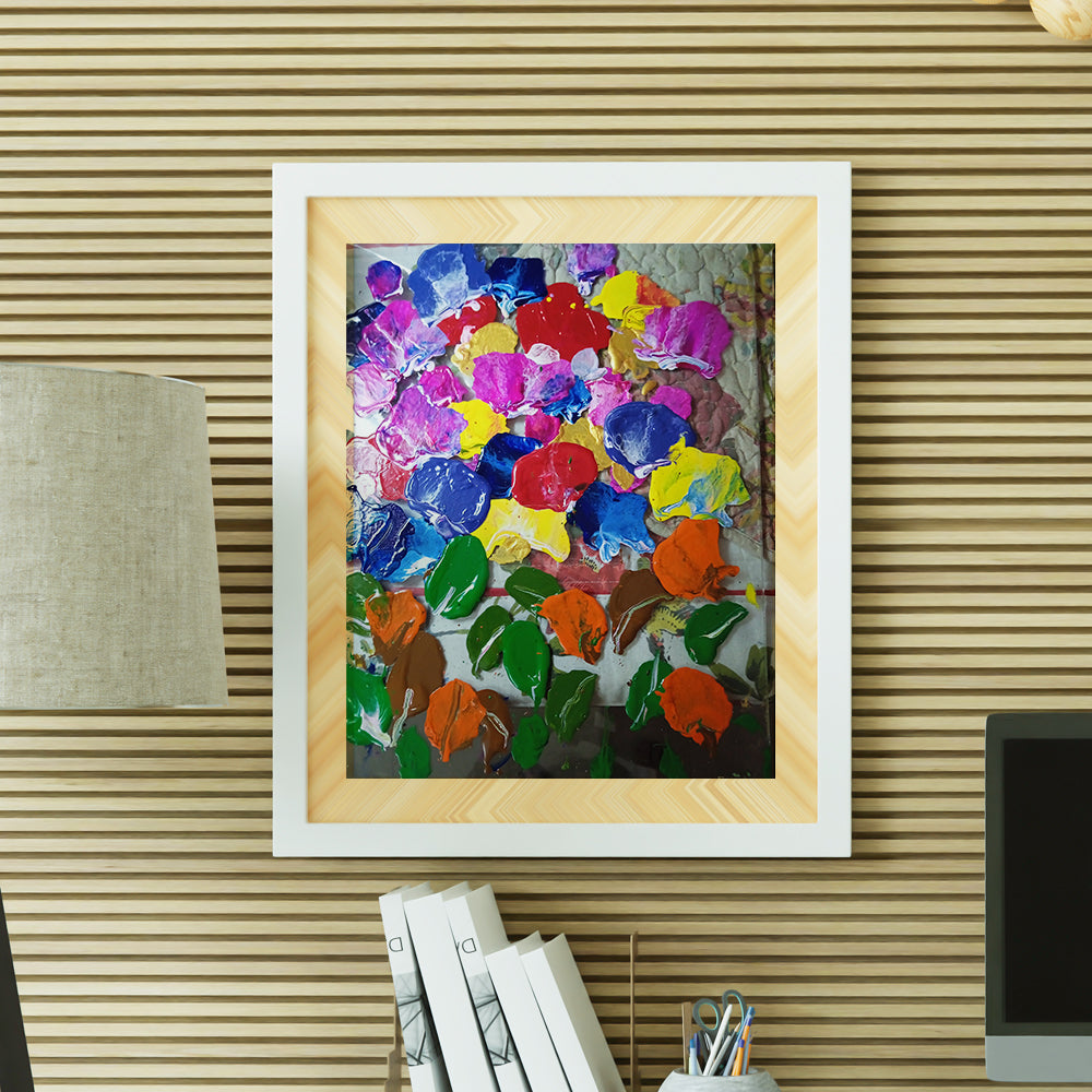 Floral Glass Painting