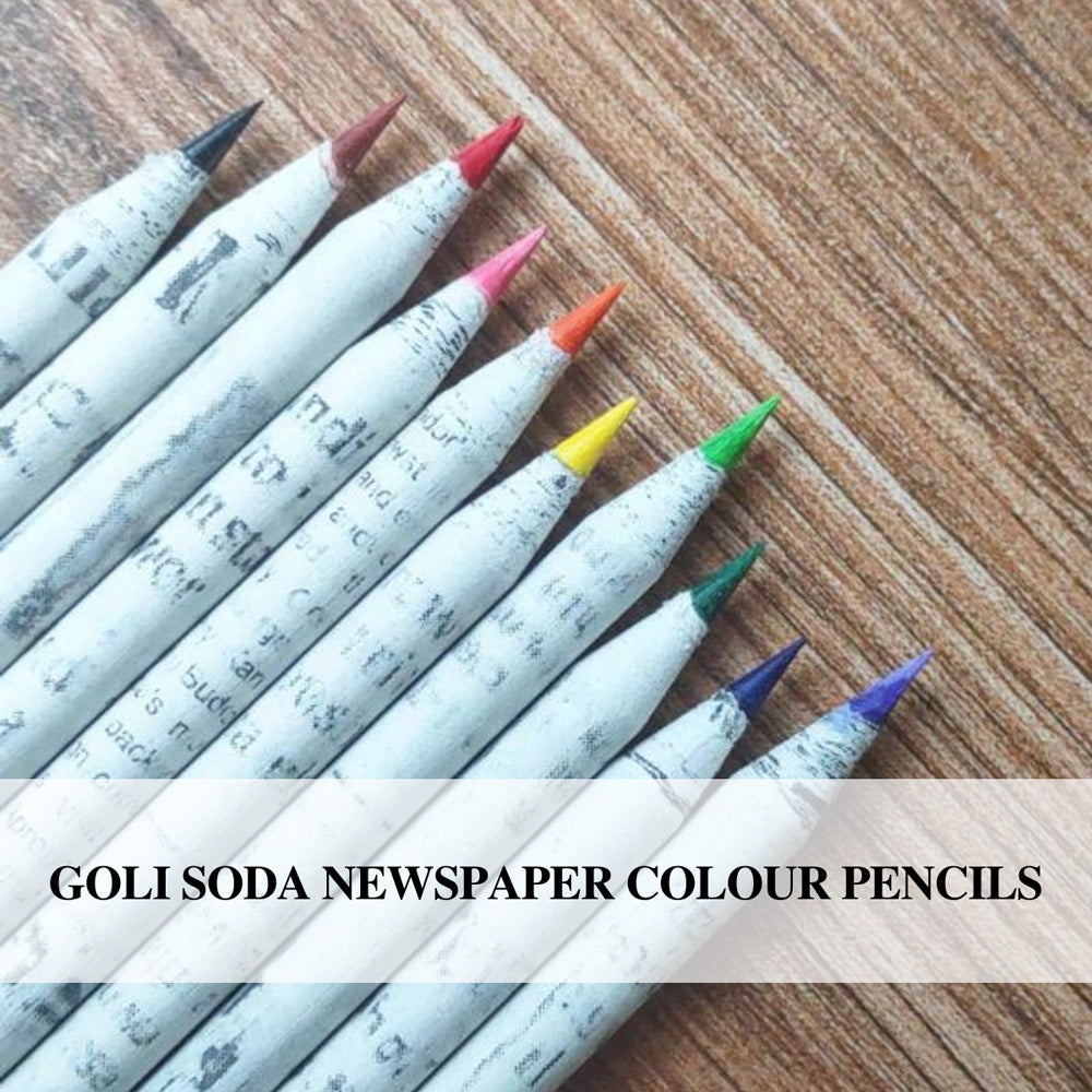 Goli Soda Newspaper Colour Pencils (10 Colours)