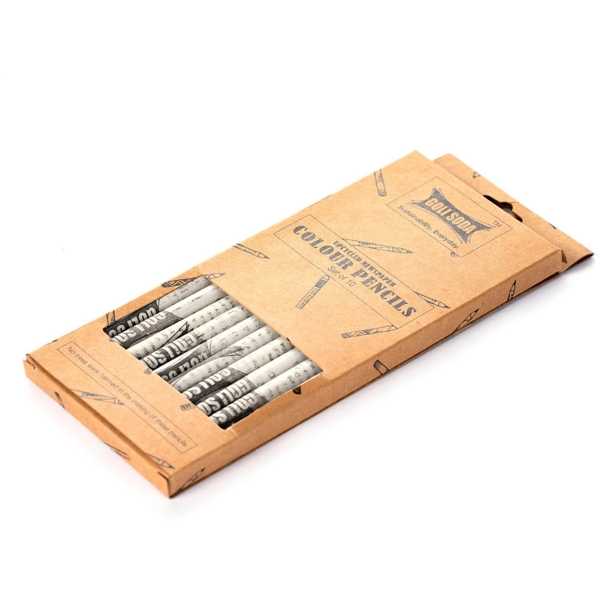 Goli Soda Newspaper Colour Pencils (10 Colours)