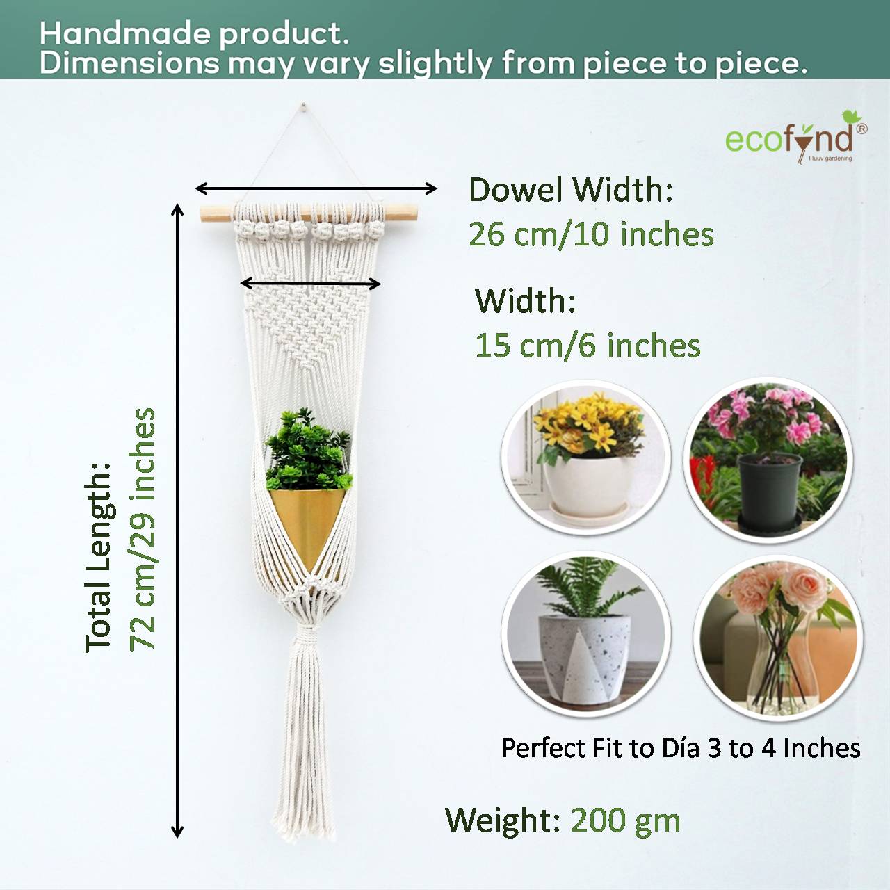ecofynd Macrame Plant Hanger