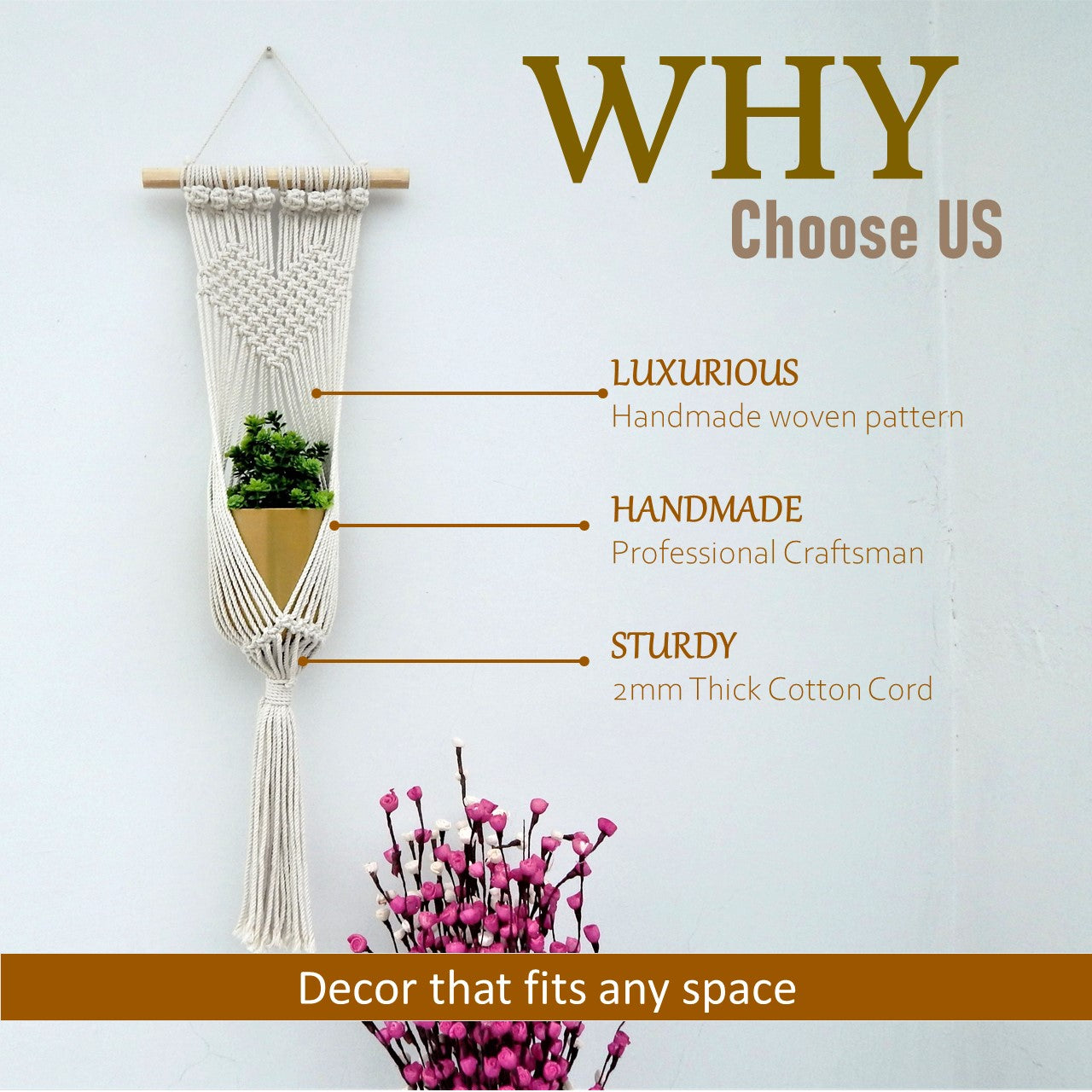 ecofynd Macrame Plant Hanger