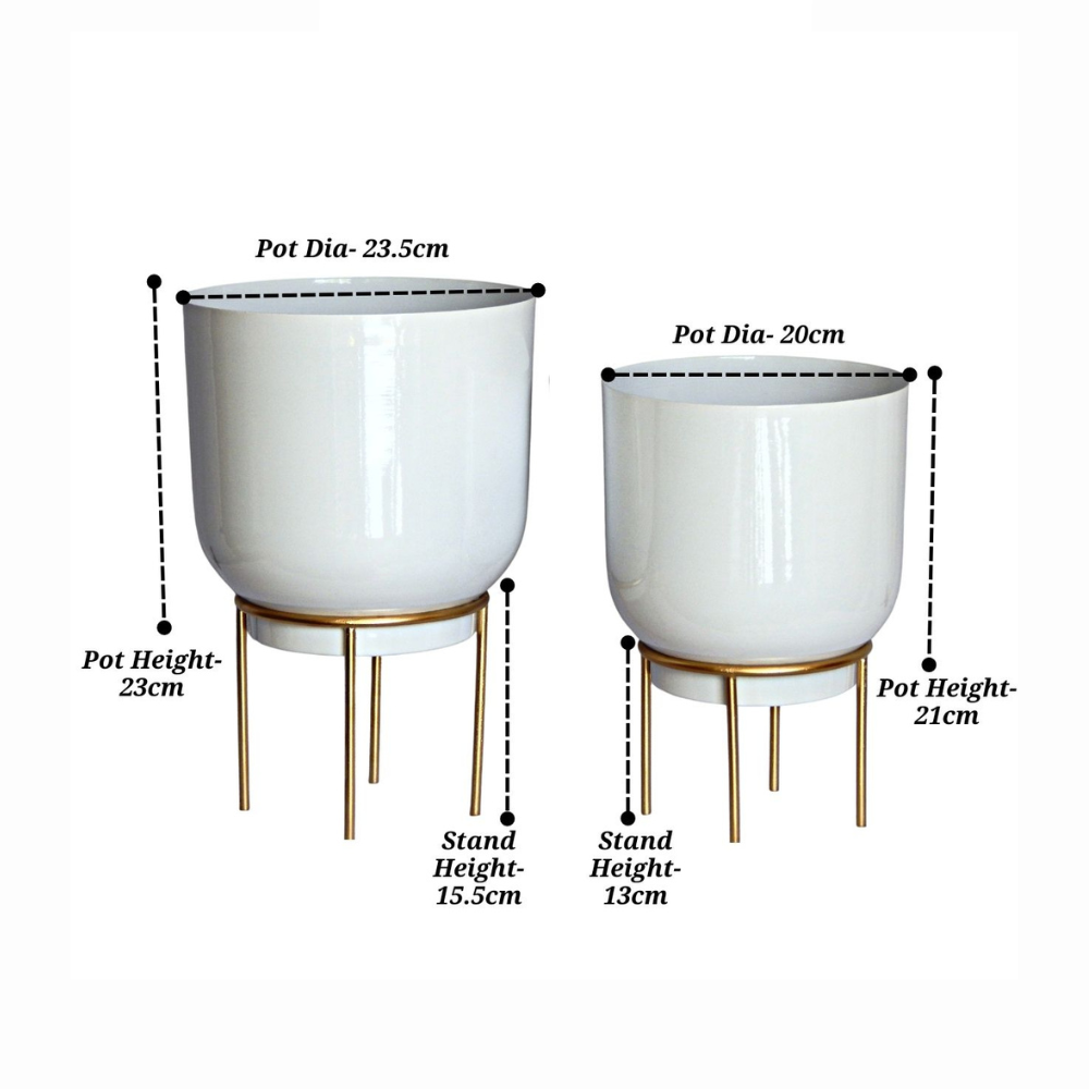 Eva Metal Pot with Stand