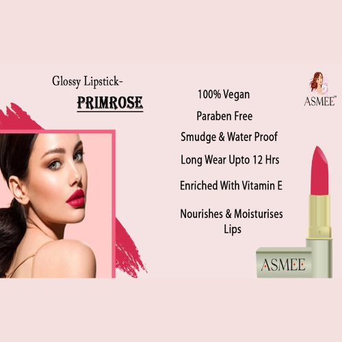 
                  
                    Primrose-Asmee Glossy Lipstick (4.2g)
                  
                
