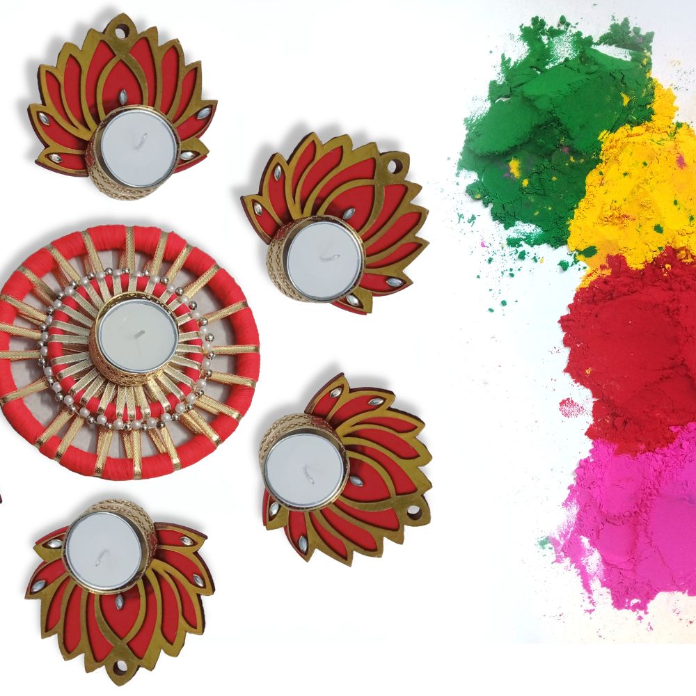 Handcrafted Lotus Floor Rangoli