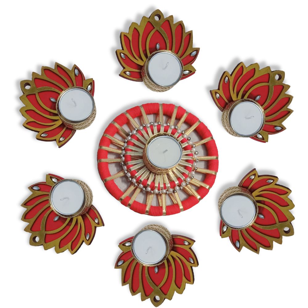 Handcrafted Lotus Floor Rangoli
