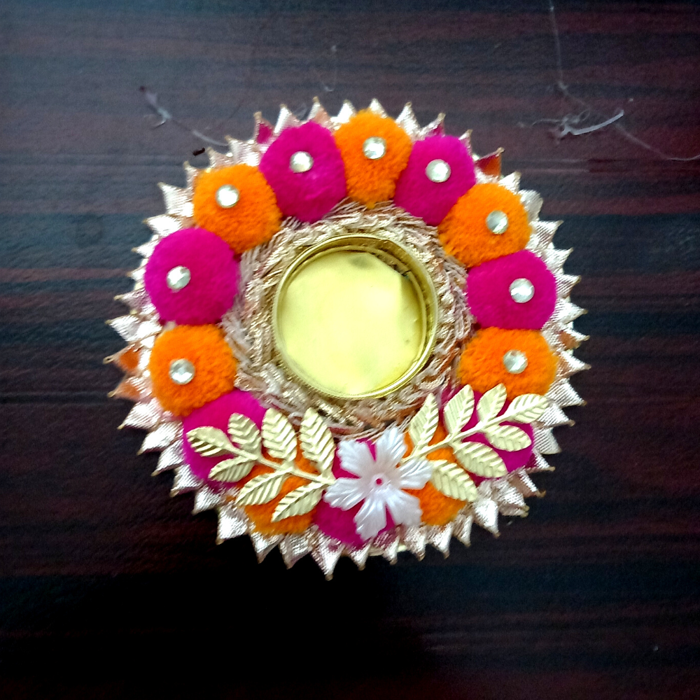 Handmade Rangoli Holders (Set of 13)