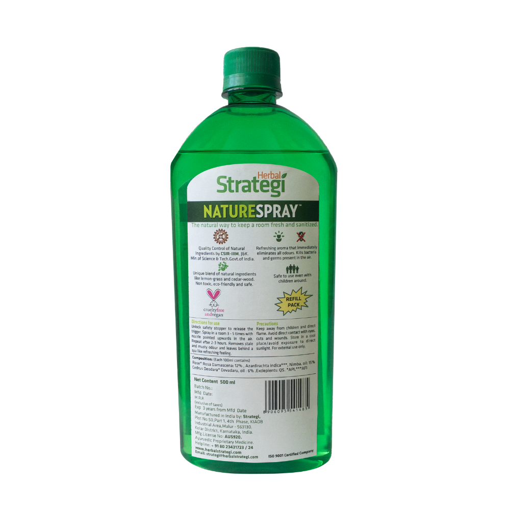 Herbal Strategi Room Disinfectant and Freshener - Rose