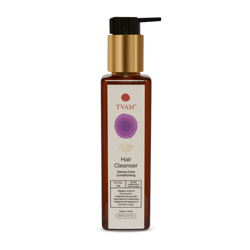 TVAM Nourishing Hair Cleanser - Henna Extra Conditioning For Dry Hair (200ml)