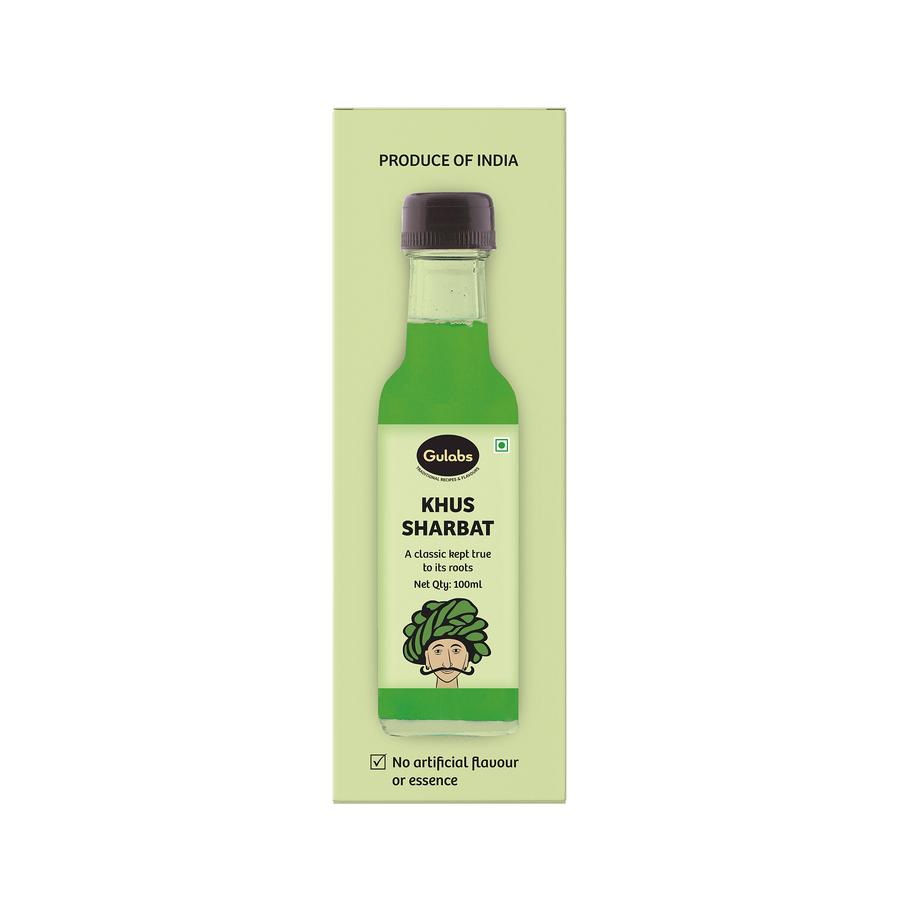 Gulabs Mini Khus Sharbat (Pack of 4) - 100ml