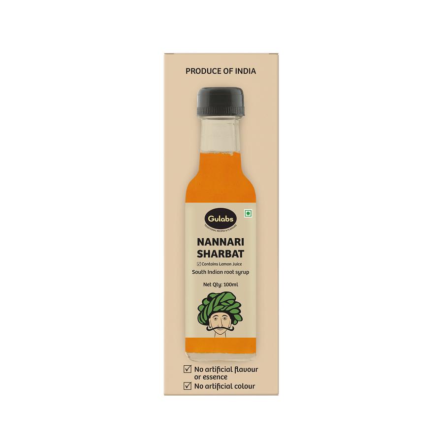 Gulabs Mini Nannari Sharbat (Pack of 4) - 100ml
