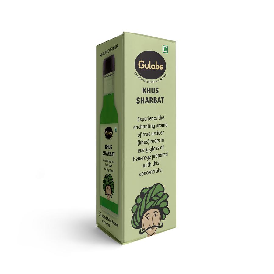 Gulabs Mini Khus Sharbat (Pack of 4) - 100ml