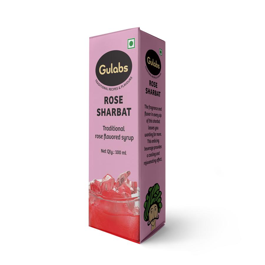 Gulabs Mini Rose Sharbat (Pack of 4) - 100ml