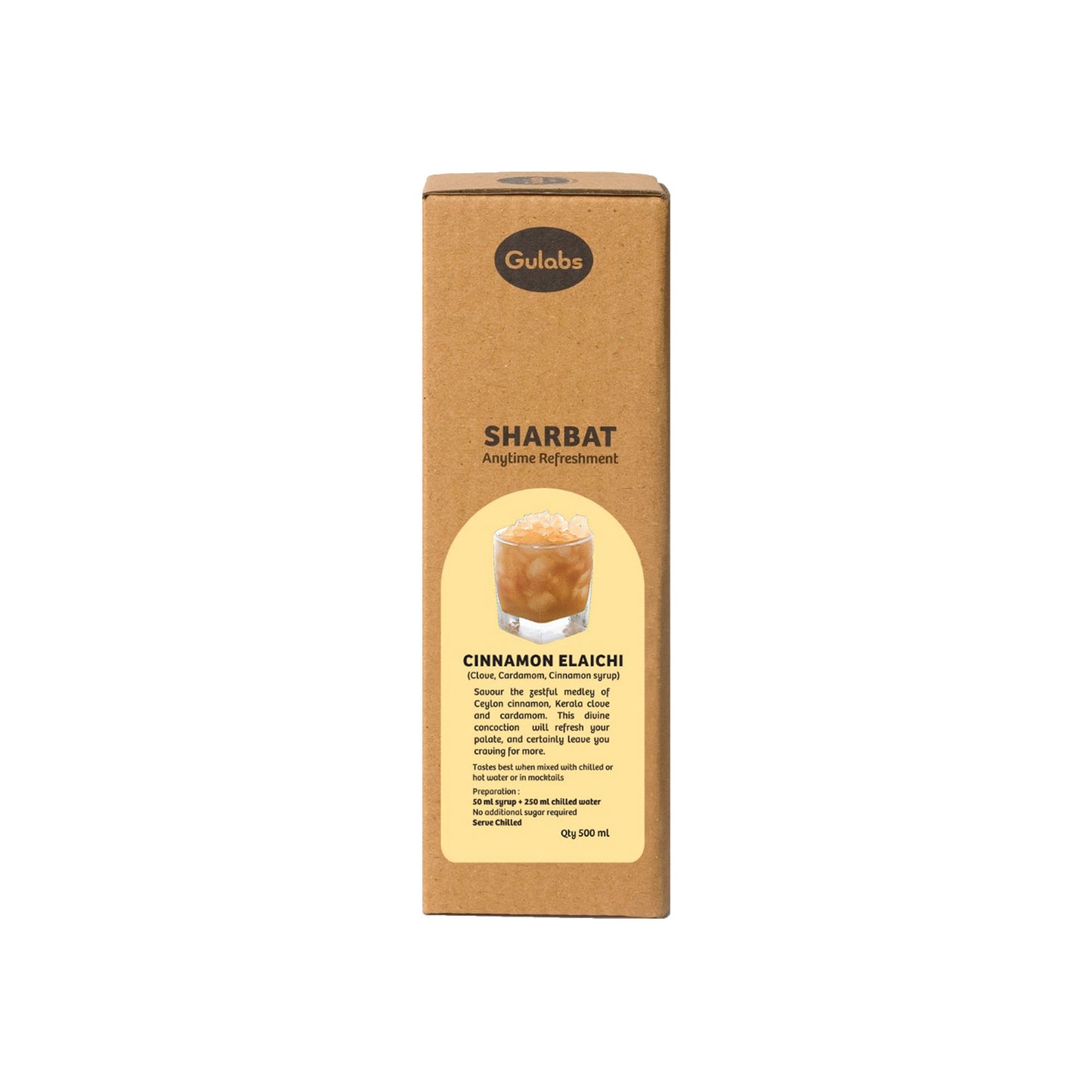 Gulabs Cinnamon Elaichi Sharbat (500ml)