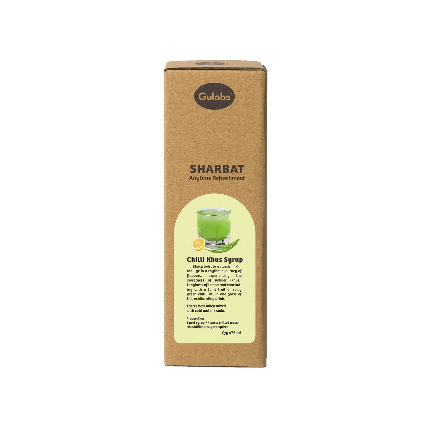 Gulabs Chilli Khus Syrup (475ml)