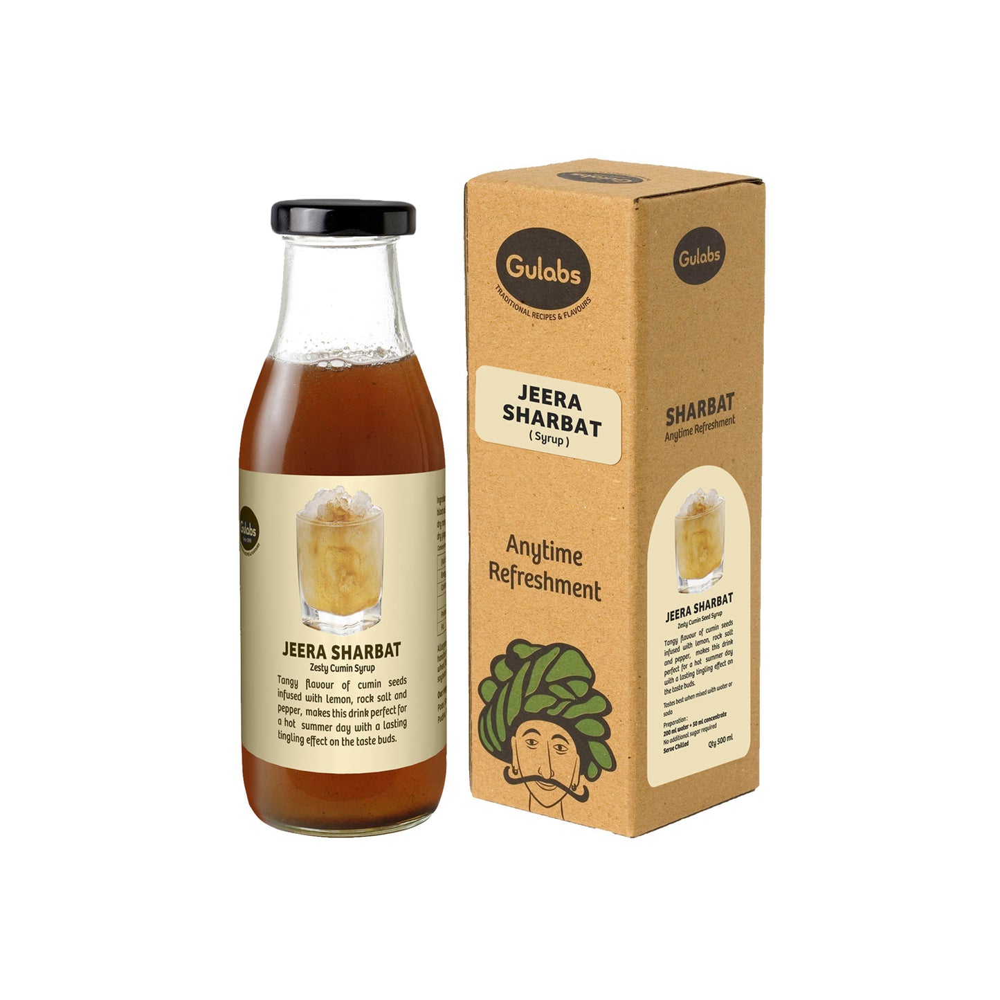 Gulabs Jeera Sharbat (500ml)