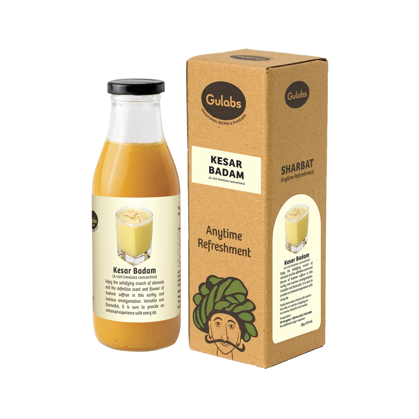 Gulabs Kesar Badam (475ml)