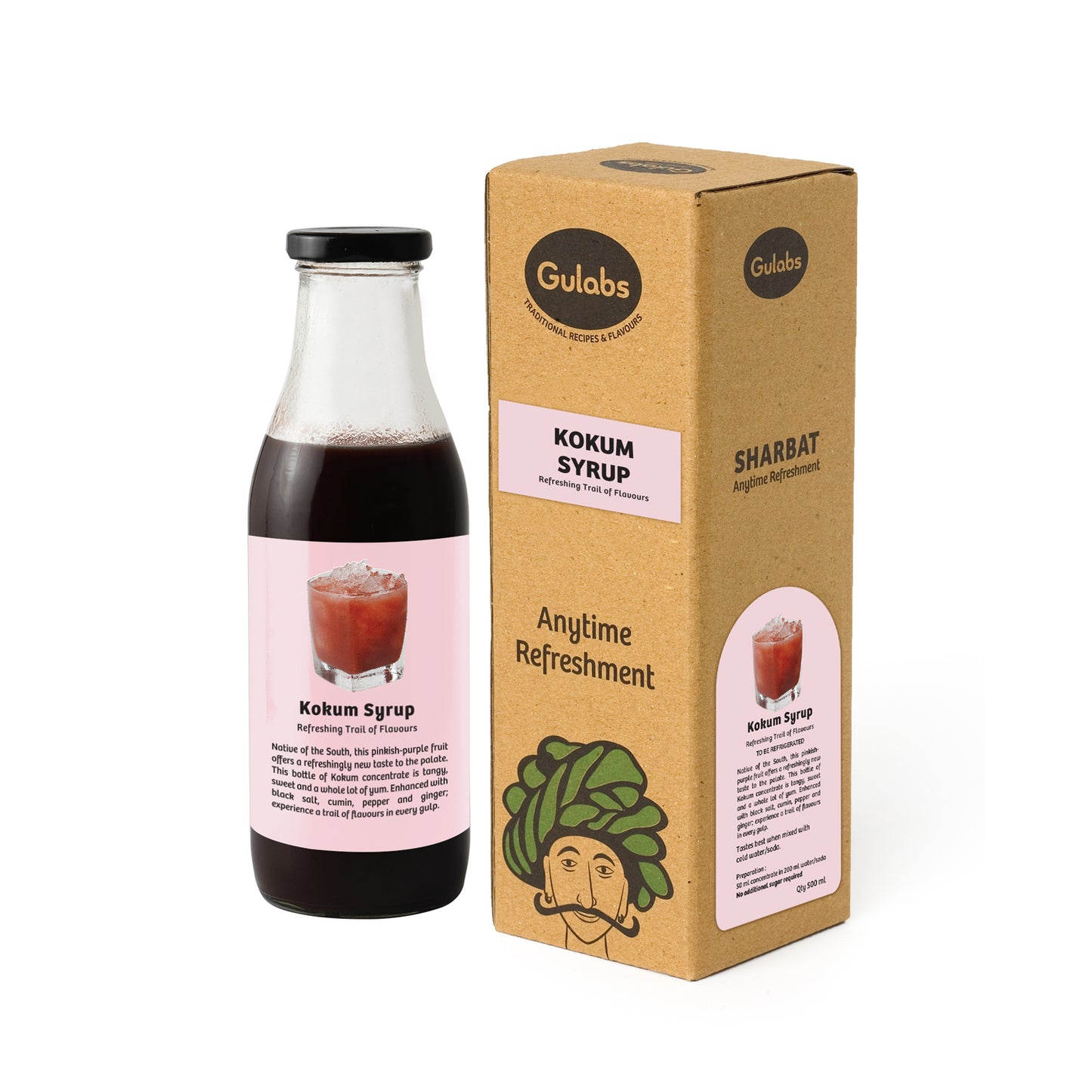 Gulabs Kokum Sharbat (500ml)