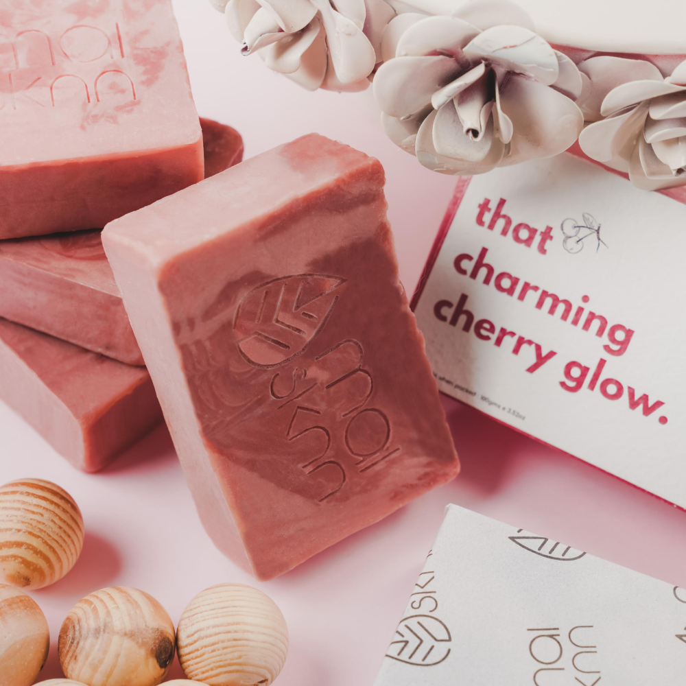 That Charming Cherry Glow Cherry Blossom Handmade Artisanal Soap (100g)