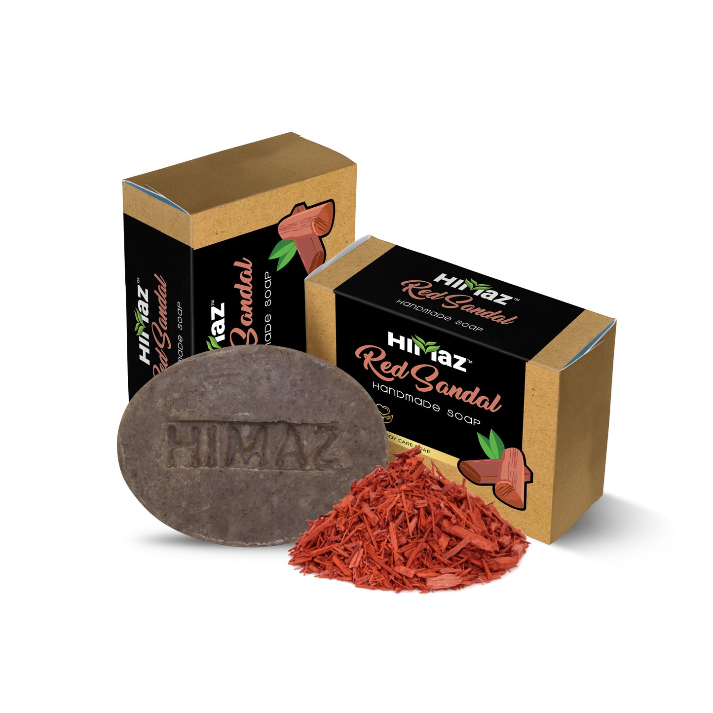 HIMAZ Red Sandal Handmade Soap (75g)