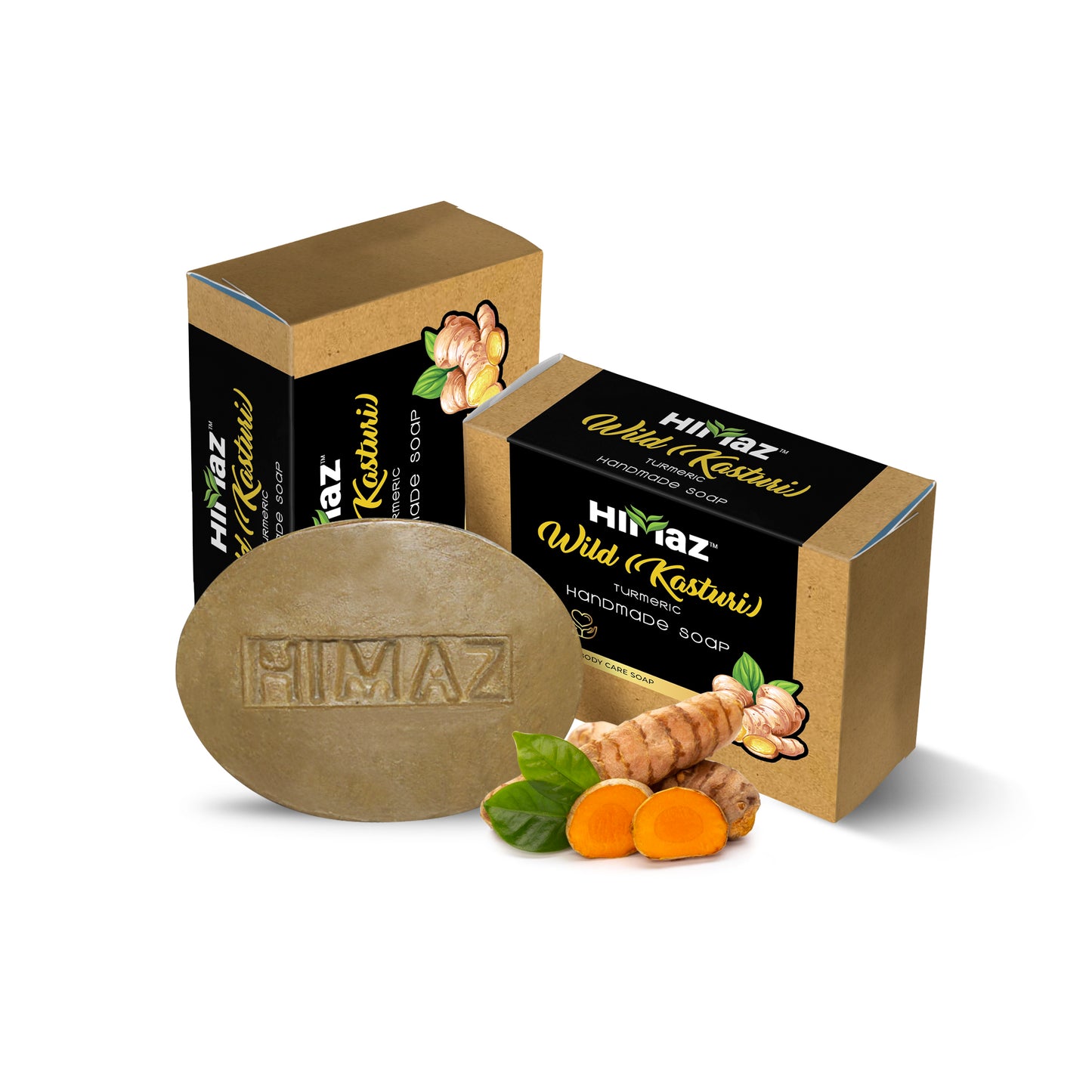 HIMAZ Kasturi Turmeric Handmade Soap (75g)
