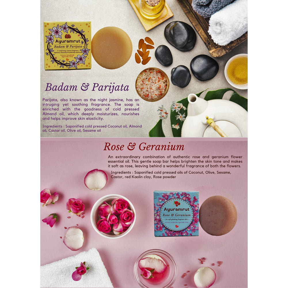 Natural Handmade Ayurvedic Soap (Pack of 8)