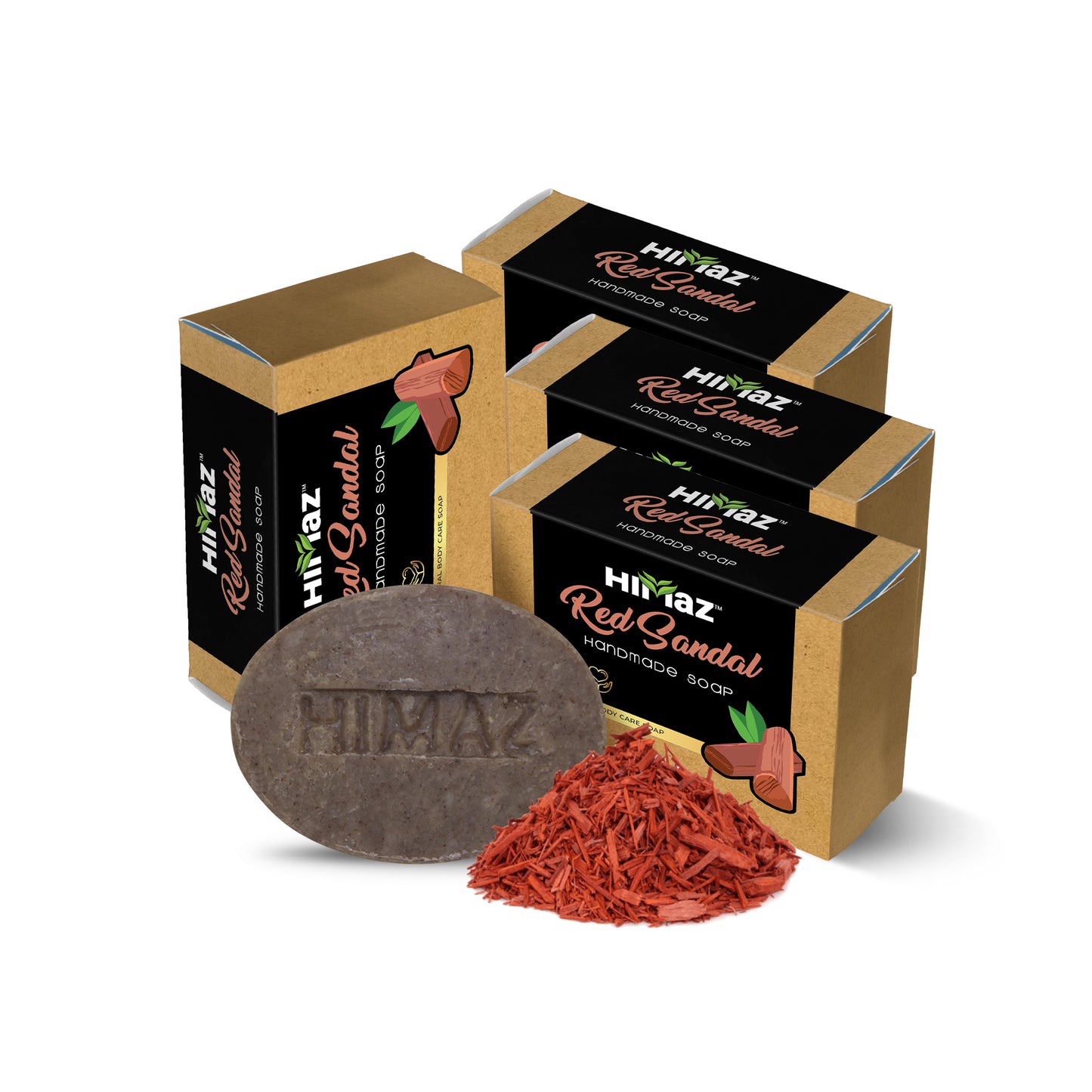 HIMAZ Red Sandal Handmade Soap (75g)