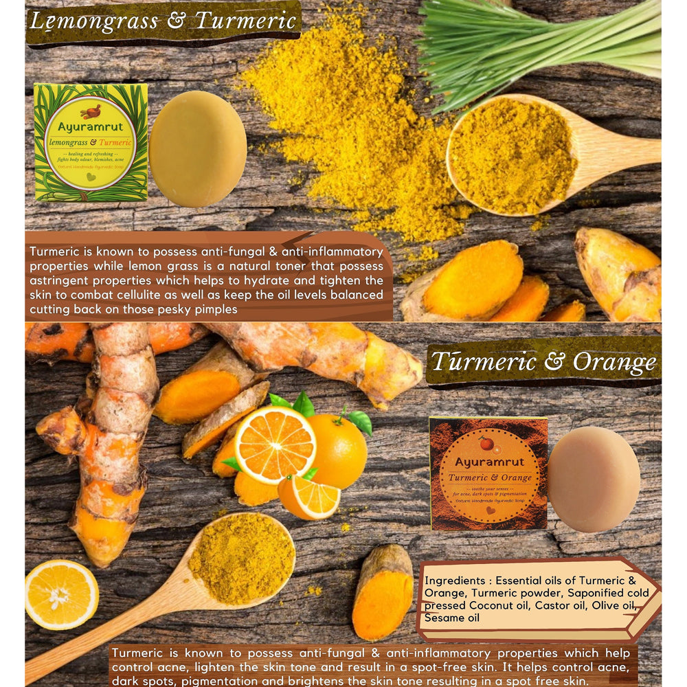 Natural Handmade Ayurvedic Soap (Pack of 8)