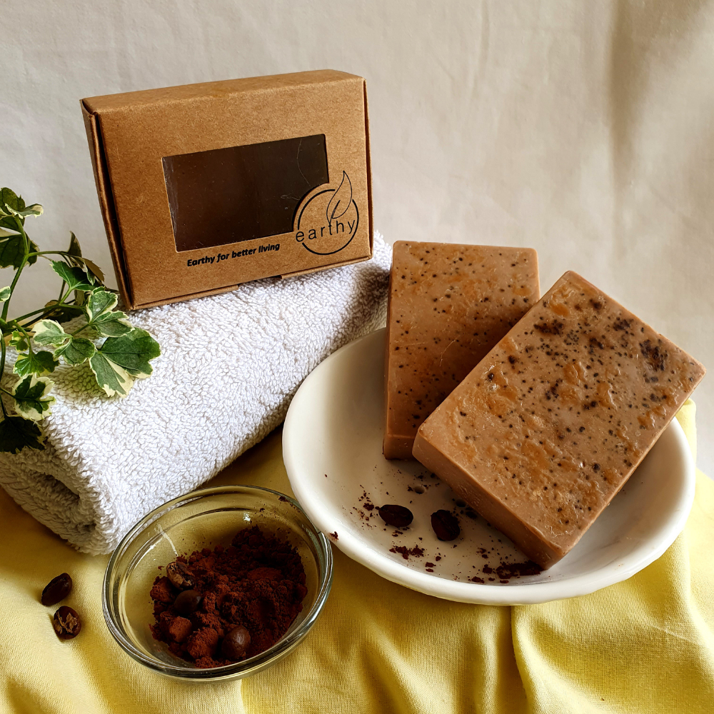 Earthy Organic Coffee Cocoa Soap (100g)