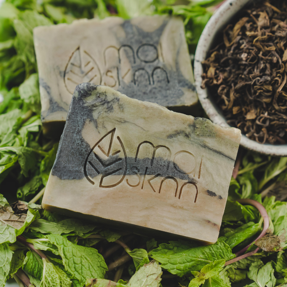 Minty Green Tea Handmade Artisanal Soap (100g)