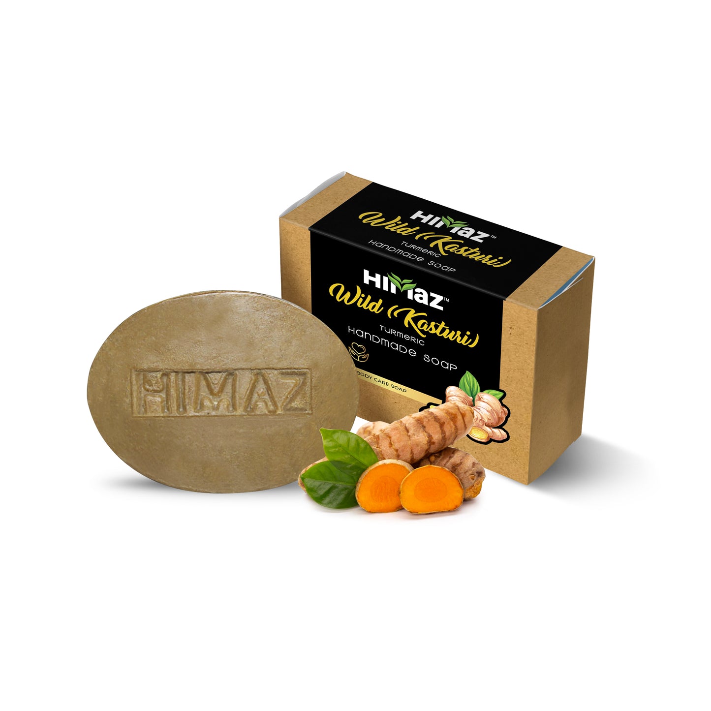 HIMAZ Kasturi Turmeric Handmade Soap (75g)