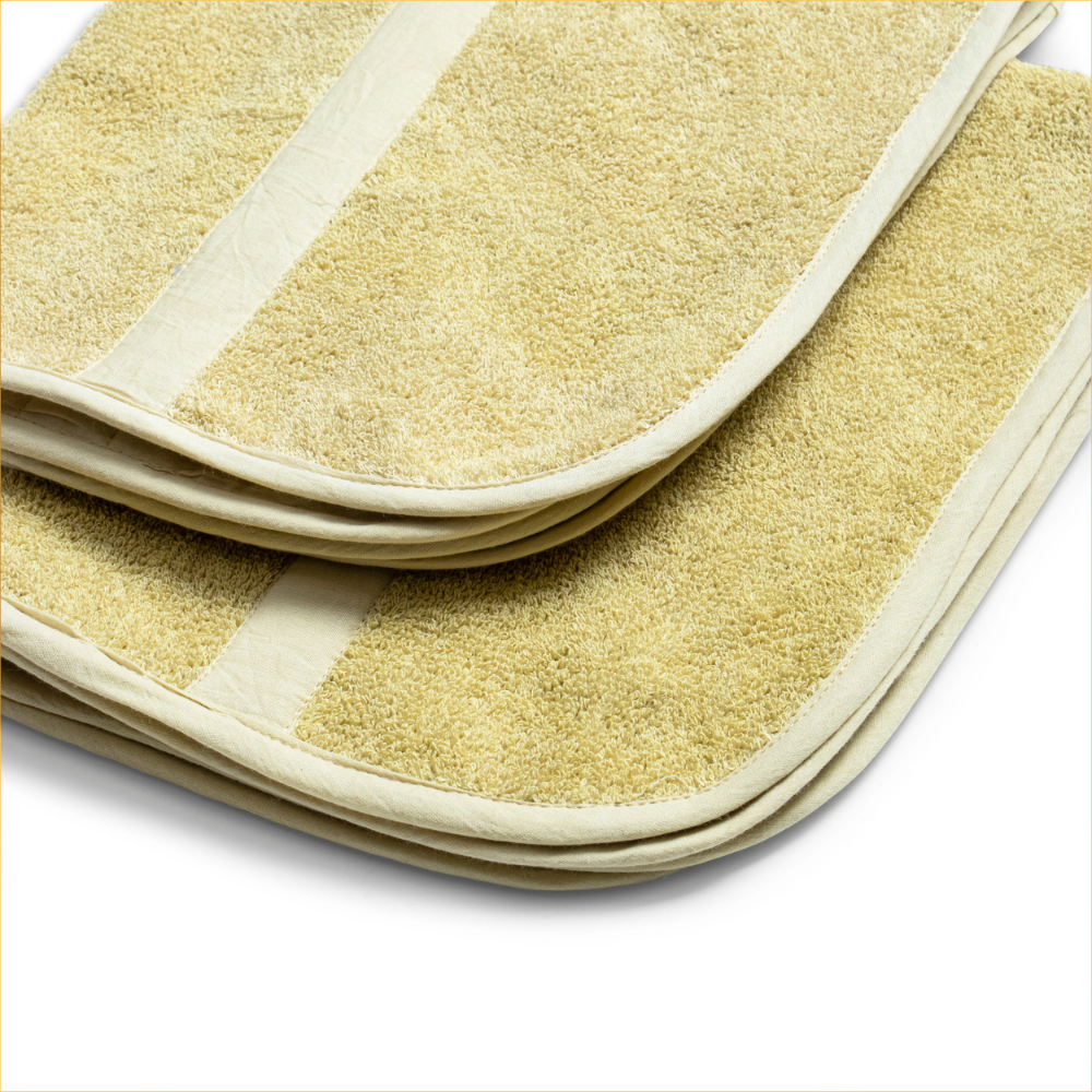 Kalmic Organic Face Towel - Pink, Green, Ivory (Set of 6)